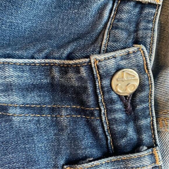 AG Adriano Goldschmied Women's The Stilt Distressed Jeans Size 25 Blue Denim - Picture 15 of 16